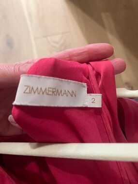 Zimmermann Hot Pink Maxi Dress